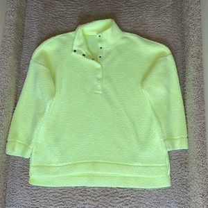 Aerie Sherpa Quarter Snap Sweatshirt